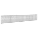 vidaXL Gabion 5 mm Dróttal és 5x2,5 cm Rácsos 950x20x150 cm