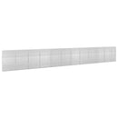 vidaXL Gabion 5 mm Dróttal és 5x2,5 cm Rácsos 1150x20x150 cm