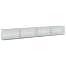 vidaXL Gabion 5 mm Dróttal és 5x2,5 cm Rácsos 400x30x50 cm