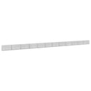 vidaXL Gabion 5 mm Dróttal és 5x2,5 cm Rácsos 1200x30x50 cm