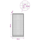 vidaXL Gabion 5 mm Dróttal és 5x2,5 cm Hálóval 50x30x100 cm