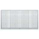 vidaXL Gabion 5 mm Dróttal és 5x2,5 cm Rácsos 200x30x100 cm