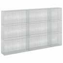 vidaXL Gabion 5 mm Dróttal és 5x2,5 cm Rácsos 250x30x150 cm