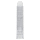 vidaXL Gabion 5 mm Dróttal és 5x2,5 cm Rácsos 600x30x150 cm