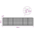 vidaXL Gabion 5 mm Dróttal és 5x2,5 cm Rácsos 600x30x150 cm
