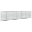 vidaXL Gabion 5 mm Dróttal és 5x2,5 cm Rácsos 650x30x150 cm