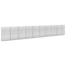vidaXL Gabion 5 mm Dróttal és 5x2,5 cm Rácsos 950x30x150 cm