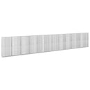 vidaXL Gabion 5 mm Dróttal és 5x2,5 cm Rácsos 1200x30x200 cm