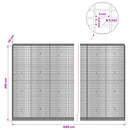 vidaXL Gabion 5 mm Dróttal és 5x2,5 cm Rácsos 1200x30x200 cm