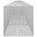 vidaXL Gabion 5 mm Dróttal és 5x2,5 cm Rácsos 1100x50x50 cm