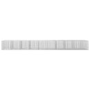 vidaXL Gabion 5 mm Dróttal és 5x2,5 cm Rácsos 950x50x100 cm