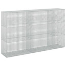 vidaXL Gabion 5 mm Dróttal és 5x2,5 cm Rácsos 250x50x150 cm