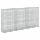 vidaXL Gabion 5 mm Dróttal és 5x2,5 cm Rácsos 300x50x150 cm