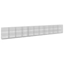 vidaXL Gabion 5 mm Dróttal és 5x2,5 cm Rácsos 1100x50x150 cm
