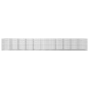 vidaXL Gabion 5 mm Dróttal és 5x2,5 cm Rácsos 1100x50x150 cm