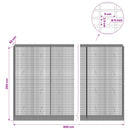vidaXL Gabion 5 mm Dróttal és 5x2,5 cm Rácsos 850x50x200 cm