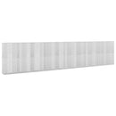 vidaXL Gabion 5 mm Dróttal és 5x2,5 cm Rácsos 950x50x200 cm
