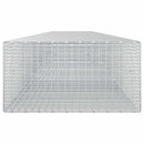 vidaXL Gabion 5 mm Dróttal és 5x2,5 cm Rácsos 600x100x50 cm
