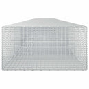 vidaXL Gabion 5 mm Dróttal és 5x2,5 cm Rácsos 800x100x50 cm
