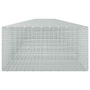 vidaXL Gabion 5 mm Dróttal és 5x2,5 cm Rácsos 1200x100x50 cm