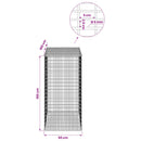 vidaXL Gabion 5 mm Dróttal és 5x2,5 cm Rácsos 50x100x100 cm