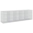 vidaXL Gabion 5 mm Dróttal és 5x2,5 cm Rácsos 500x100x150 cm