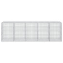 vidaXL Gabion 5 mm Dróttal és 5x2,5 cm Rácsos 500x100x150 cm