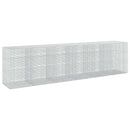 vidaXL Gabion 5 mm Dróttal és 5x2,5 cm Rácsos 600x100x150 cm