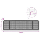 vidaXL Gabion 5 mm Dróttal és 5x2,5 cm Rácsos 600x100x150 cm