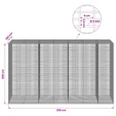 vidaXL Gabion 5 mm Dróttal és 5x2,5 cm Rácsos 350x100x200 cm
