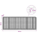 vidaXL Gabion 5 mm Dróttal és 5x2,5 cm Rácsos 550x100x200 cm