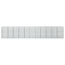 vidaXL Gabion 5 mm Dróttal és 5x5 cm Rácsos 1100x50x200 cm