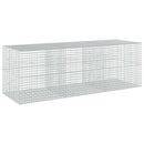 vidaXL Gabion 5 mm Dróttal és 5x5 cm Rácsos 300x100x100 cm
