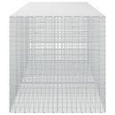 vidaXL Gabion 5 mm Dróttal és 5x5 cm Rácsos 450x100x100 cm