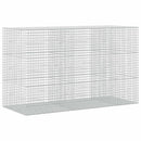 vidaXL Gabion 5 mm Dróttal és 5x5 cm Rácsos 250x100x150 cm