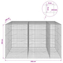 vidaXL Gabion 5 mm Dróttal és 5x5 cm Rácsos 250x100x150 cm