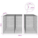vidaXL Gabion 5 mm Dróttal és 5x5 cm Rácsos 800x100x150 cm