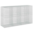 vidaXL Gabion 5 mm Dróttal és 5x5 cm Rácsos 350x100x200 cm