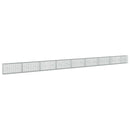 vidaXL Gabion 5 mm Dróttal és 5x10 cm Rácsos 850x20x50 cm