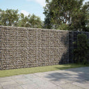 vidaXL Gabion 5 mm Dróttal és 5x10 cm Rácsos 400x20x200 cm
