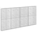 vidaXL Gabion 5 mm Dróttal és 5x10 cm Rácsos 400x20x200 cm