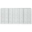 vidaXL Gabion 5 mm Dróttal és 5x10 cm Rácsos 400x20x200 cm