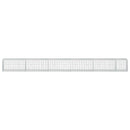 vidaXL Gabion 5 mm Dróttal és 5x10 cm Rácsos 550x50x50 cm
