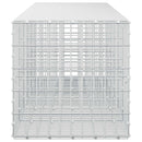 vidaXL Gabion 5 mm Dróttal és 5x10 cm Rácsos 550x50x50 cm