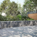 vidaXL Gabion 5 mm Dróttal és 5x10 cm Rácsos 750x50x50 cm