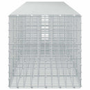 vidaXL Gabion 5 mm Dróttal és 5x10 cm Rácsos 750x50x50 cm