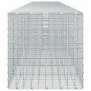 vidaXL Gabion 5 mm Dróttal és 5x10 cm Rácsos 1150x50x50 cm