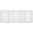 vidaXL Gabion 5 mm Dróttal és 5x10 cm Rácsos 400x50x150 cm