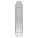 vidaXL Gabion 5 mm Dróttal és 5x10 cm Rácsos 700x50x200 cm