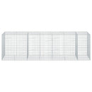 vidaXL Gabion 5 mm Dróttal és 5x10 cm Rácsos 350x100x100 cm